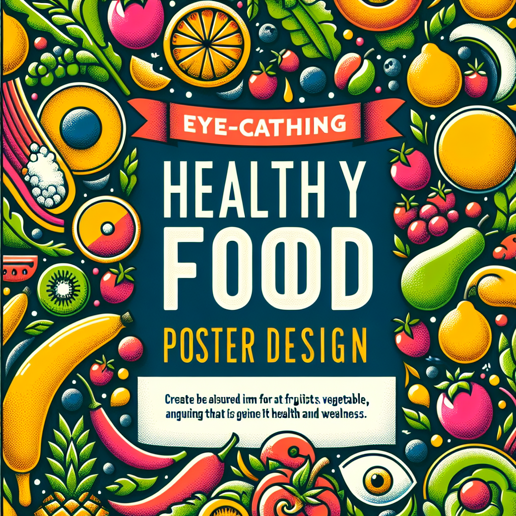 Inspirasi Desain Poster Makanan Sehat yang Menarik Perhatian Pembeli